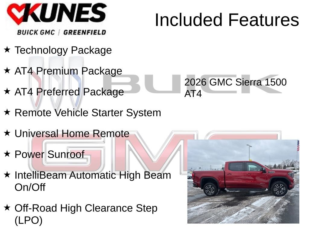 New 2026 GMC Sierra 1500 AT4 w/ AT4 Premium Package image 3