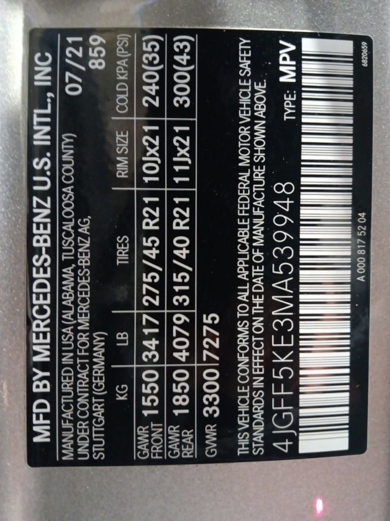 Used 2021 Mercedes-Benz GLS 450 GLS 450 image 10