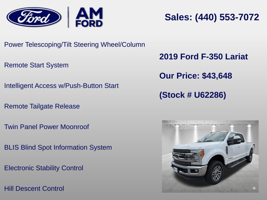 Used 2019 Ford F350 Lariat w/ Lariat Ultimate Package AWD/4WD image 30