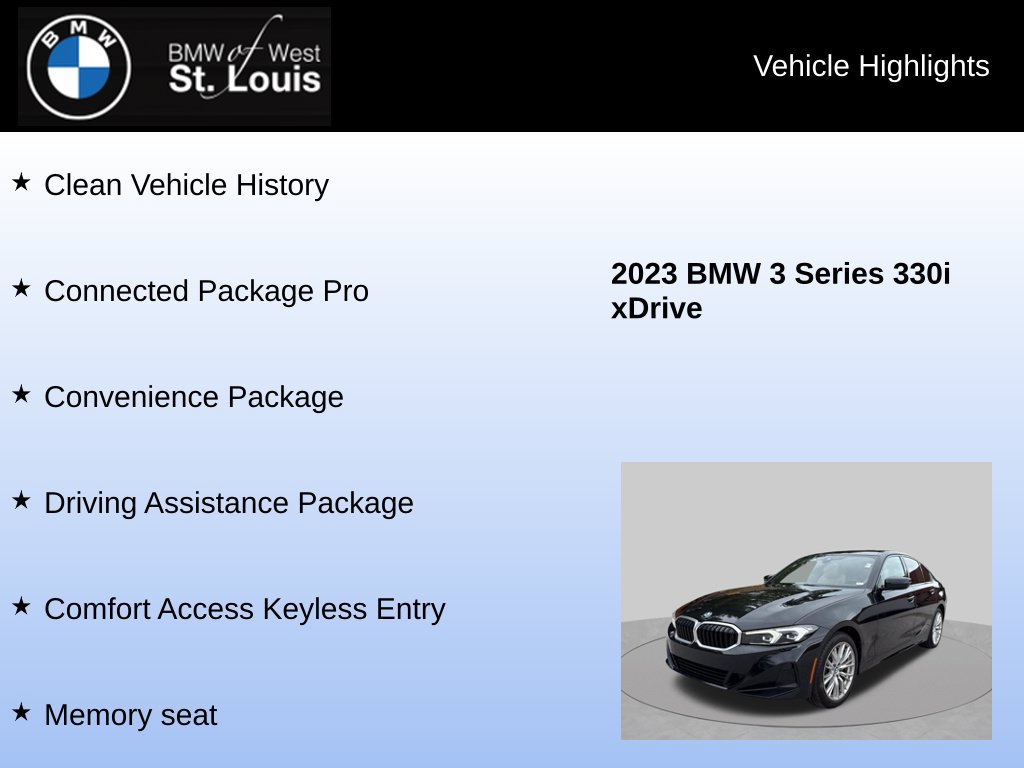 Used 2023 BMW 330i xDrive Sedan w/ Driving Assistance Package AWD/4WD image 8