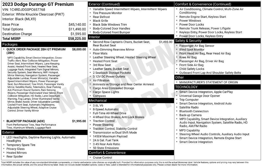 Used 2023 Dodge Durango GT AWD/4WD image 13