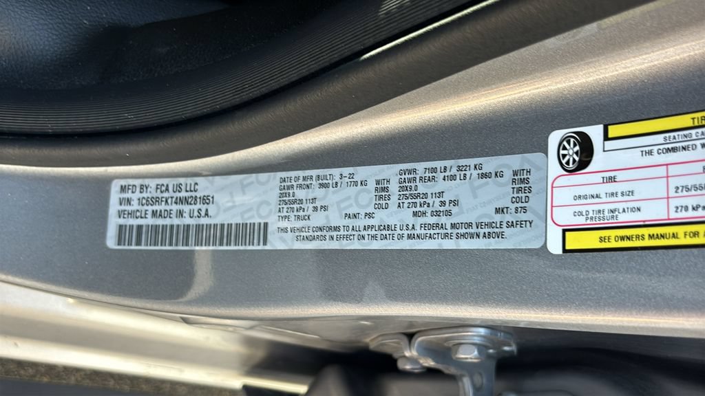 Used 2022 RAM 1500 Limited AWD/4WD image 36