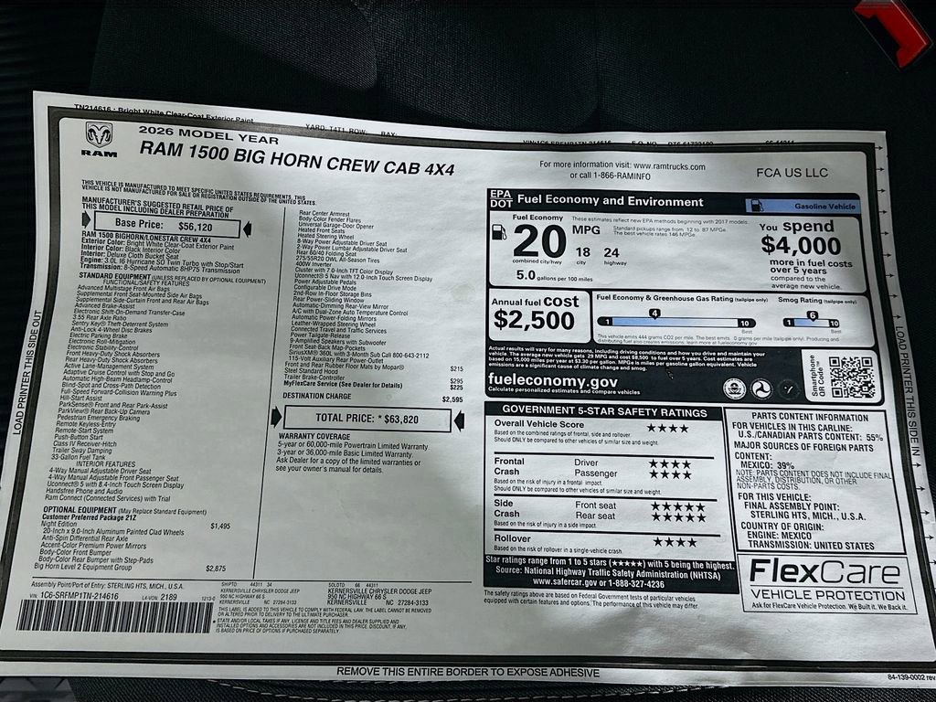 New 2026 RAM 1500 Big Horn image 21
