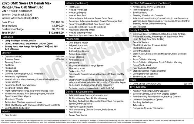Used 2025 GMC Sierra EV Denali AWD/4WD image 48
