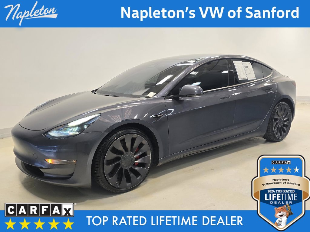 Used 2021 Tesla Model 3 Performance AWD/4WD image 1