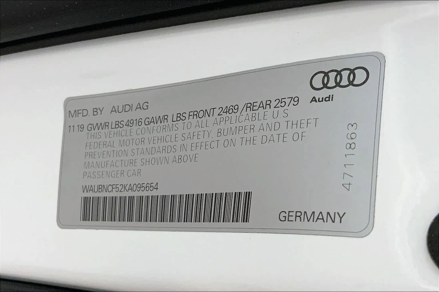 Used 2019 Audi A5 2.0T Premium Plus w/ Premium Plus AWD/4WD image 34