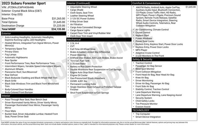 Used 2023 Subaru Forester Sport image 20