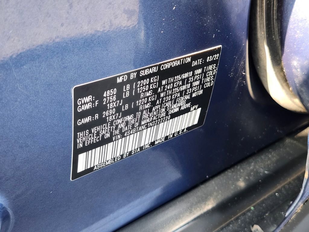 Used 2022 Subaru Outback Limited image 31