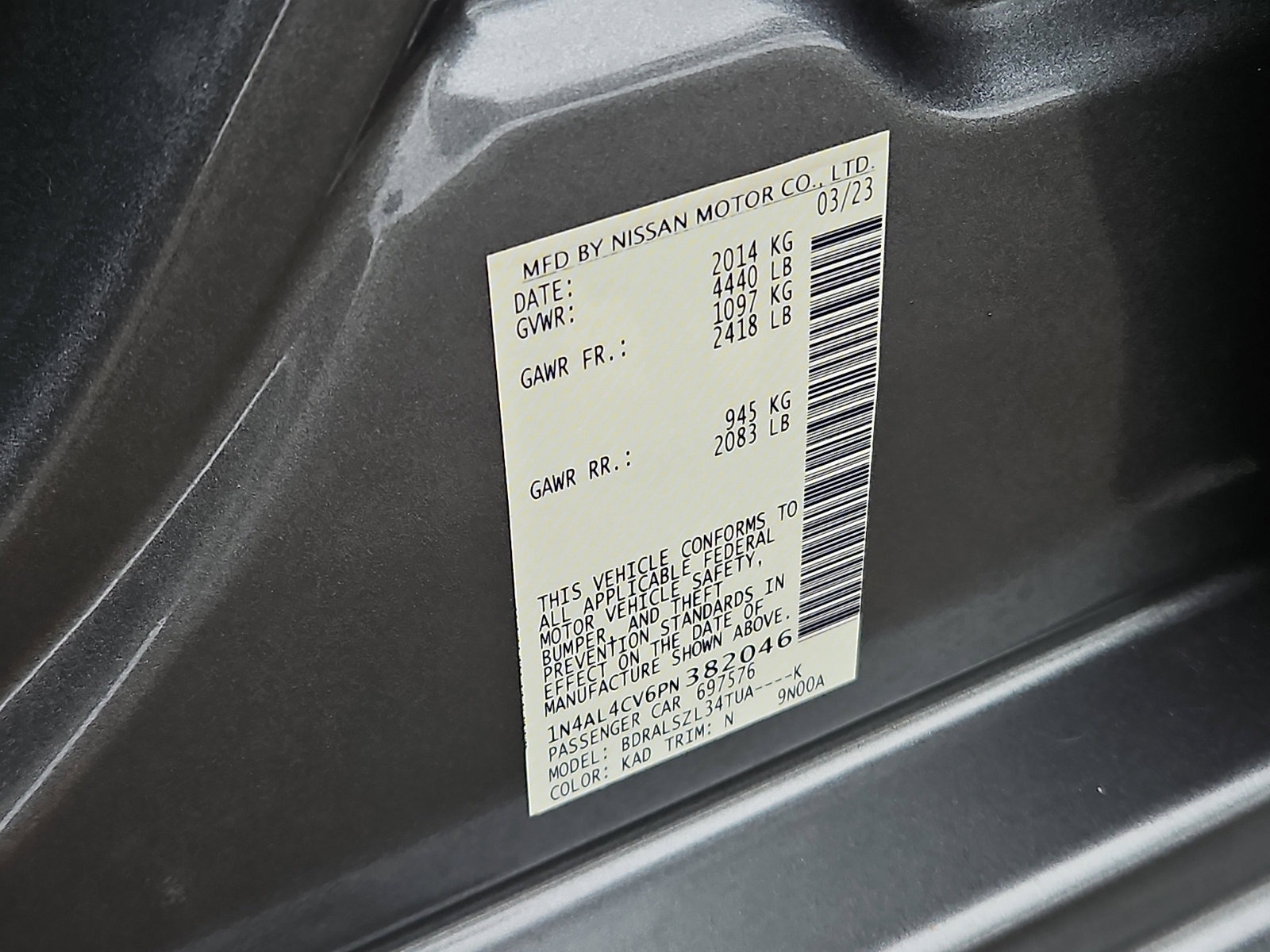 Certified 2023 Nissan Altima 2.0 SR image 27