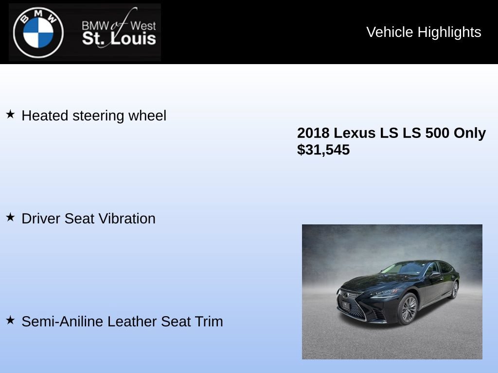 Used 2018 Lexus LS 500 AWD w/ Interior Upgrade Package image 17