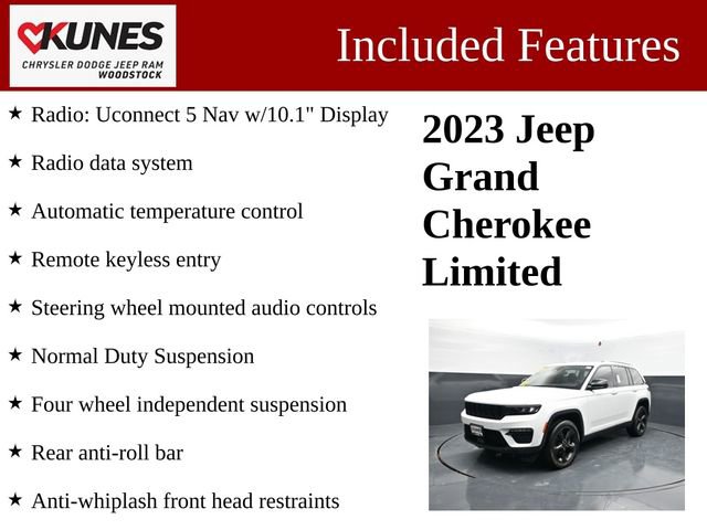 Used 2023 Jeep Grand Cherokee Limited w/ Black Appearance Package image 3