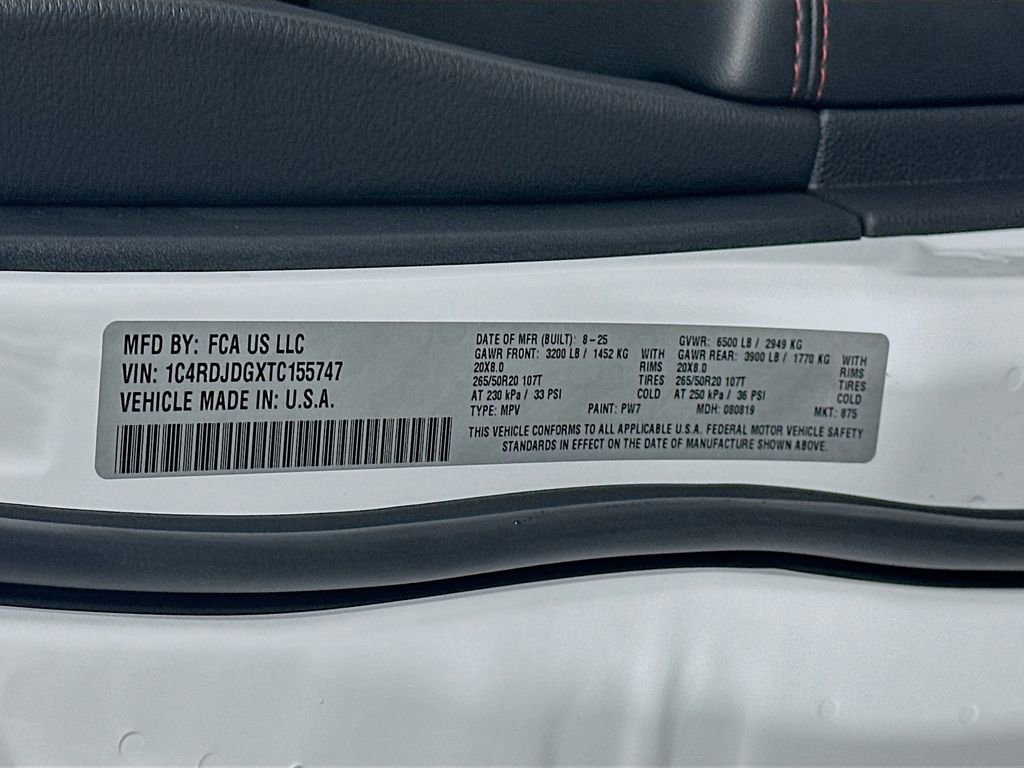 New 2026 Dodge Durango GT w/ Blacktop Package AWD/4WD image 19