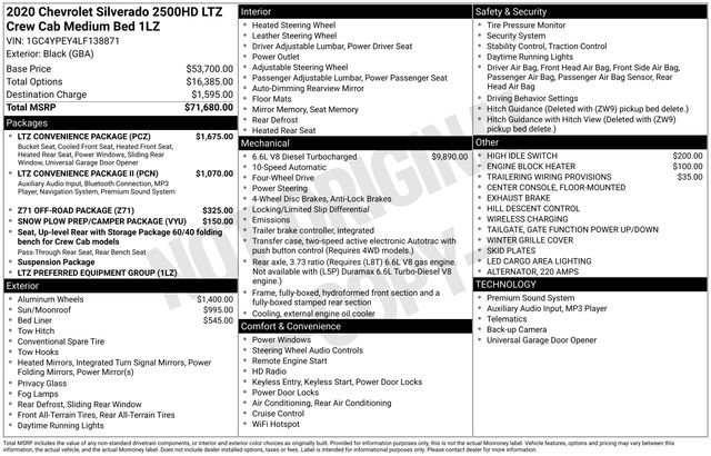 Used 2020 Chevrolet Silverado 2500 LTZ w/ LTZ Convenience Package image 7