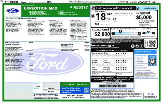 New 2027 Ford Expedition Max Platinum AWD/4WD image 27