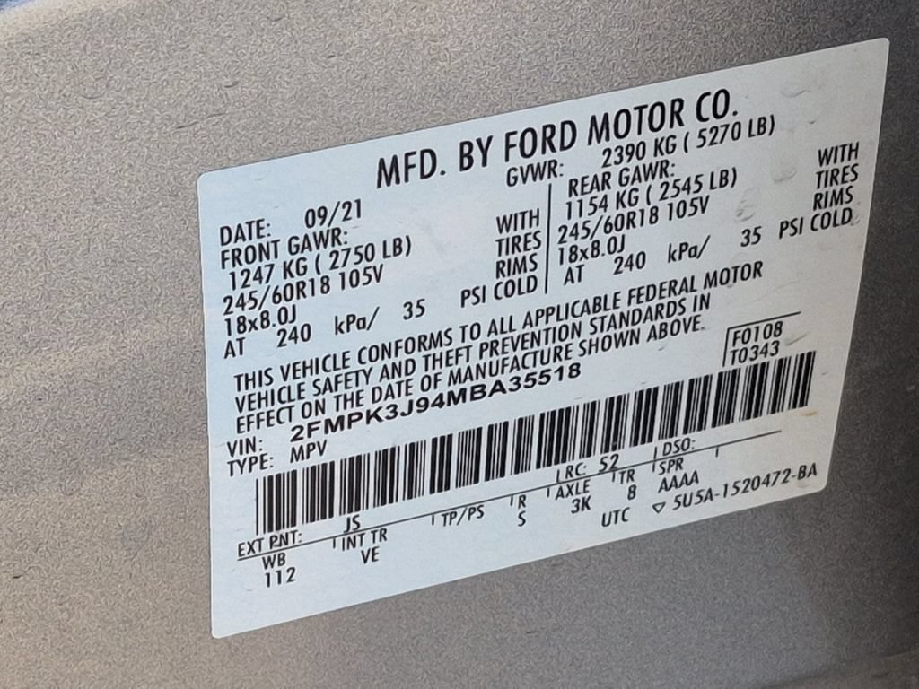 Used 2021 Ford Edge SEL w/ Convenience Package FWD image 28