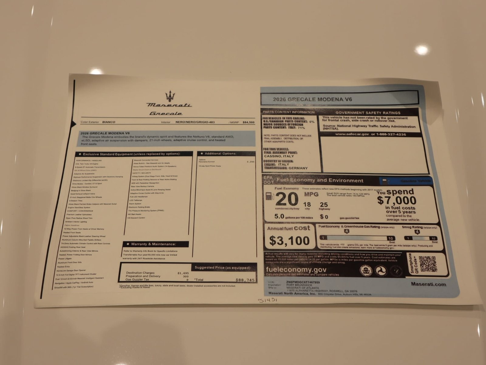 New 2026 Maserati Grecale Modena AWD/4WD image 38