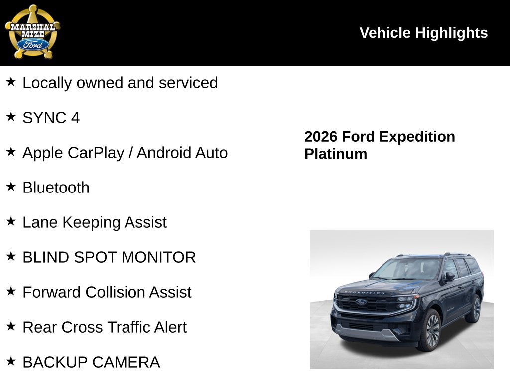 Used 2026 Ford Expedition Platinum w/ Driver's Package AWD/4WD image 2