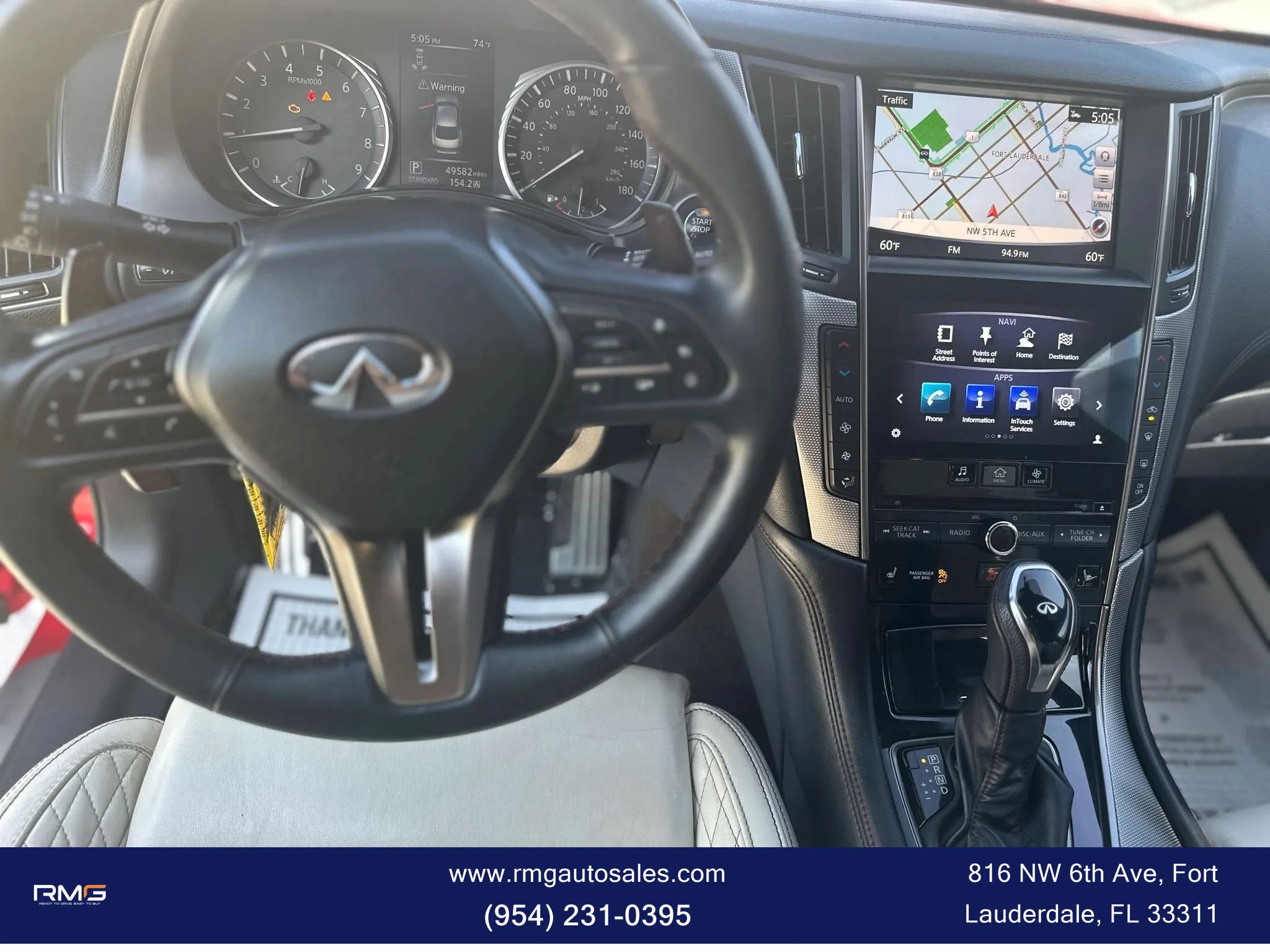 Used 2019 INFINITI Q50 Red Sport 400 w/ Proactive Package AWD/4WD image 15