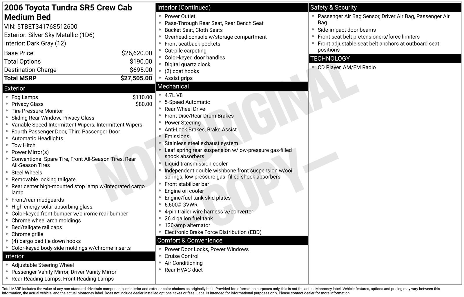 Used 2006 Toyota Tundra SR5 RWD image 20