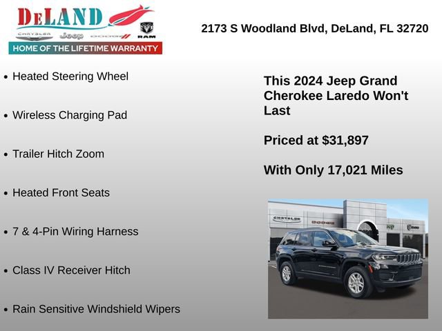 Used 2024 Jeep Grand Cherokee Laredo w/ Luxury Tech Group I image 31