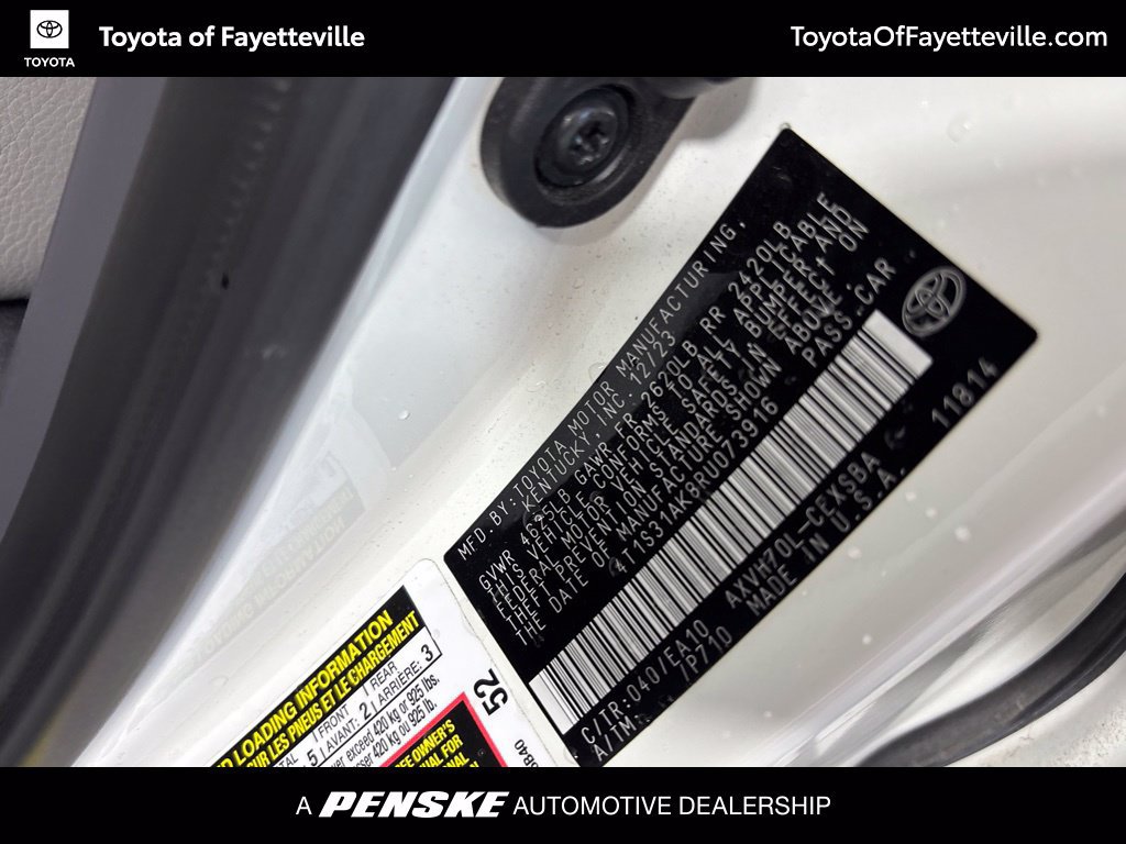 Certified 2024 Toyota Camry SE w/ Audio Upgrade Package FWD image 34