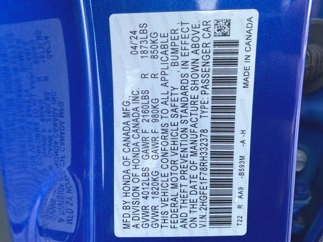 Used 2024 Honda Civic EX image 31