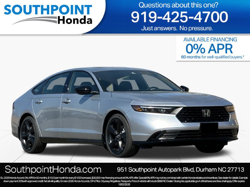 New 2026 Honda Accord Sport