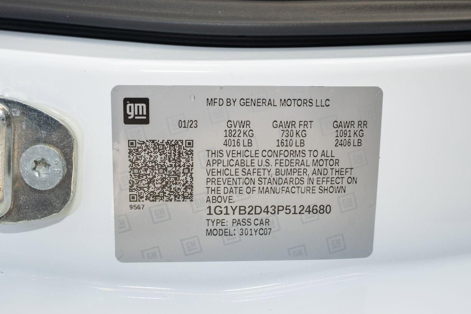 Used 2023 Chevrolet Corvette Stingray Preferred Cpe w/ Stealth Interior Trim Package image 30