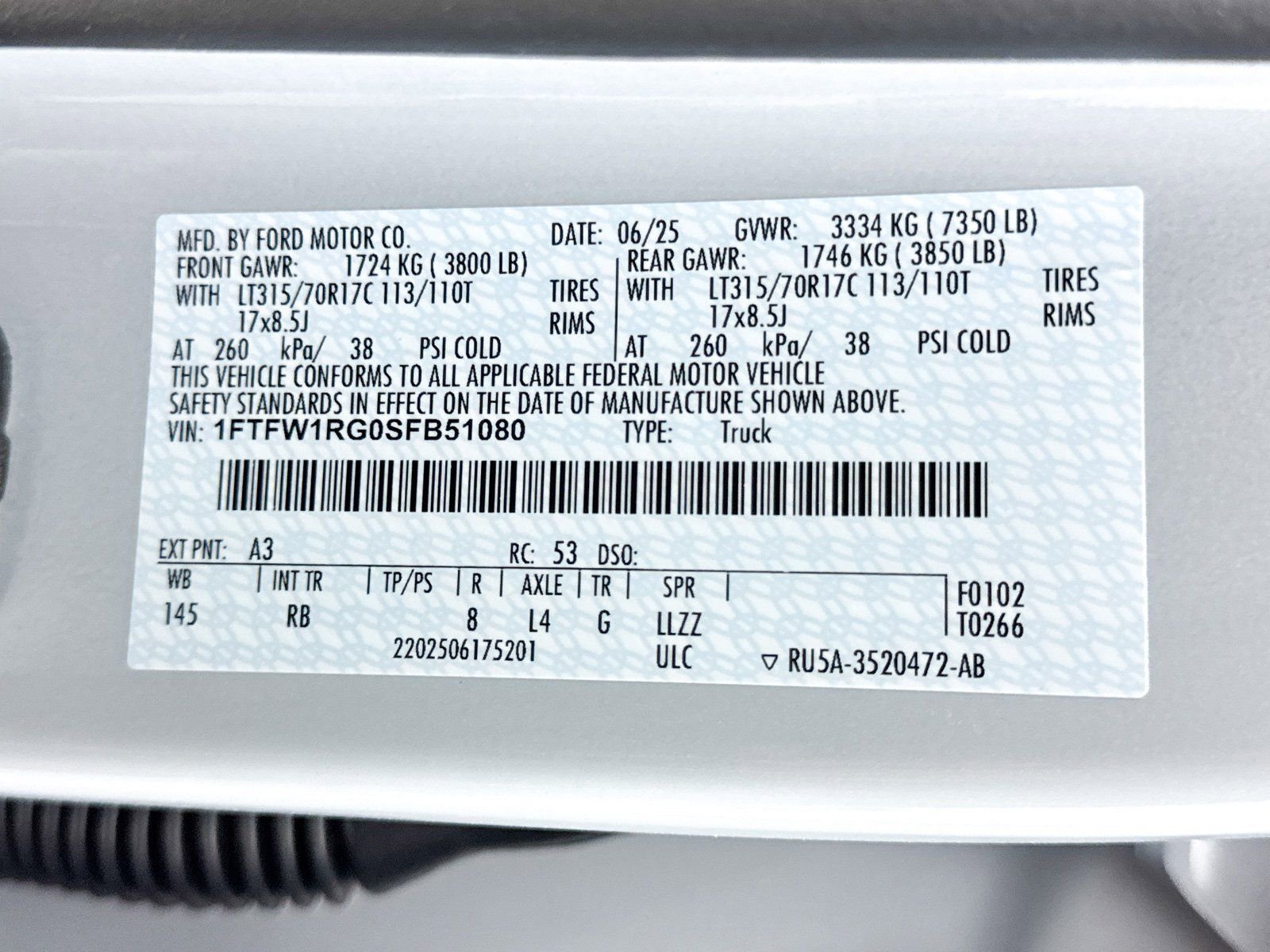 Used 2025 Ford F150 Raptor image 54