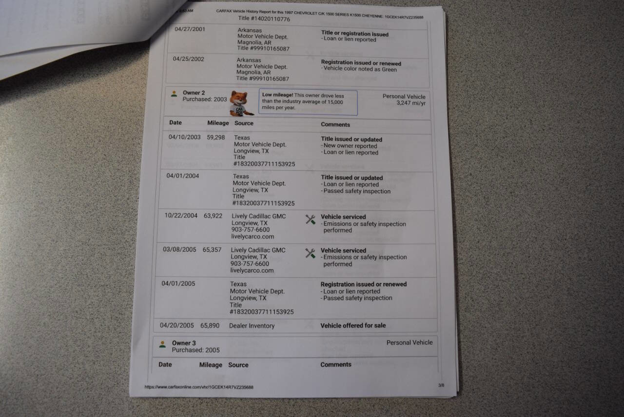 Used 1997 Chevrolet Silverado 1500 4x4 Regular Cab w/ Preferred Equipment Group 2 image 74