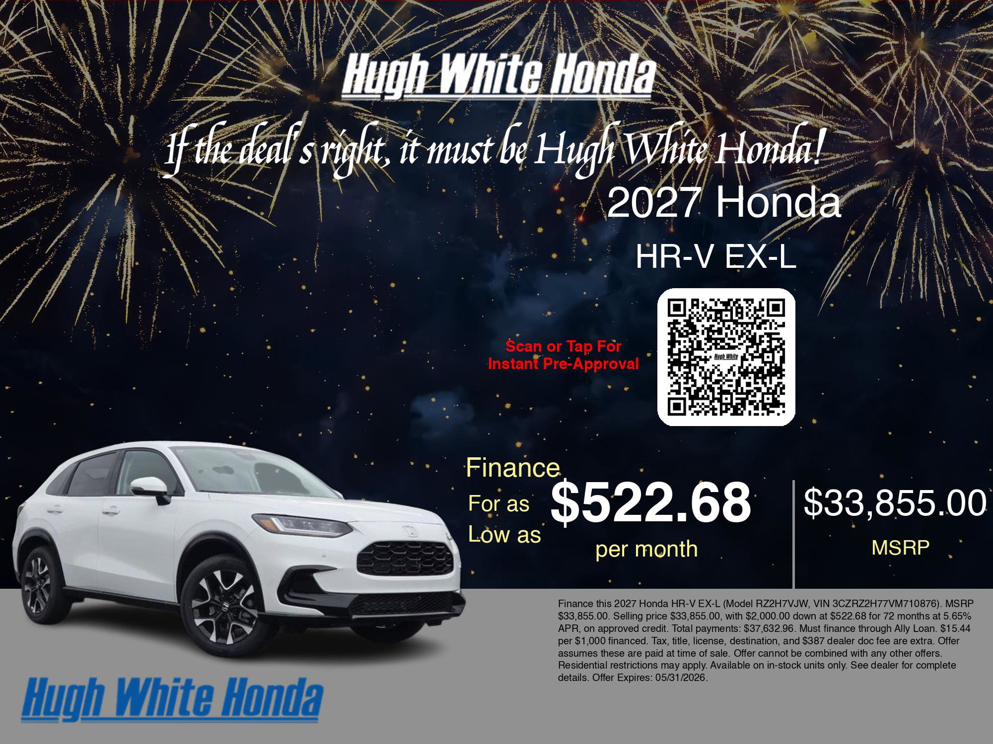 New 2027 Honda HR-V EX-L image 7