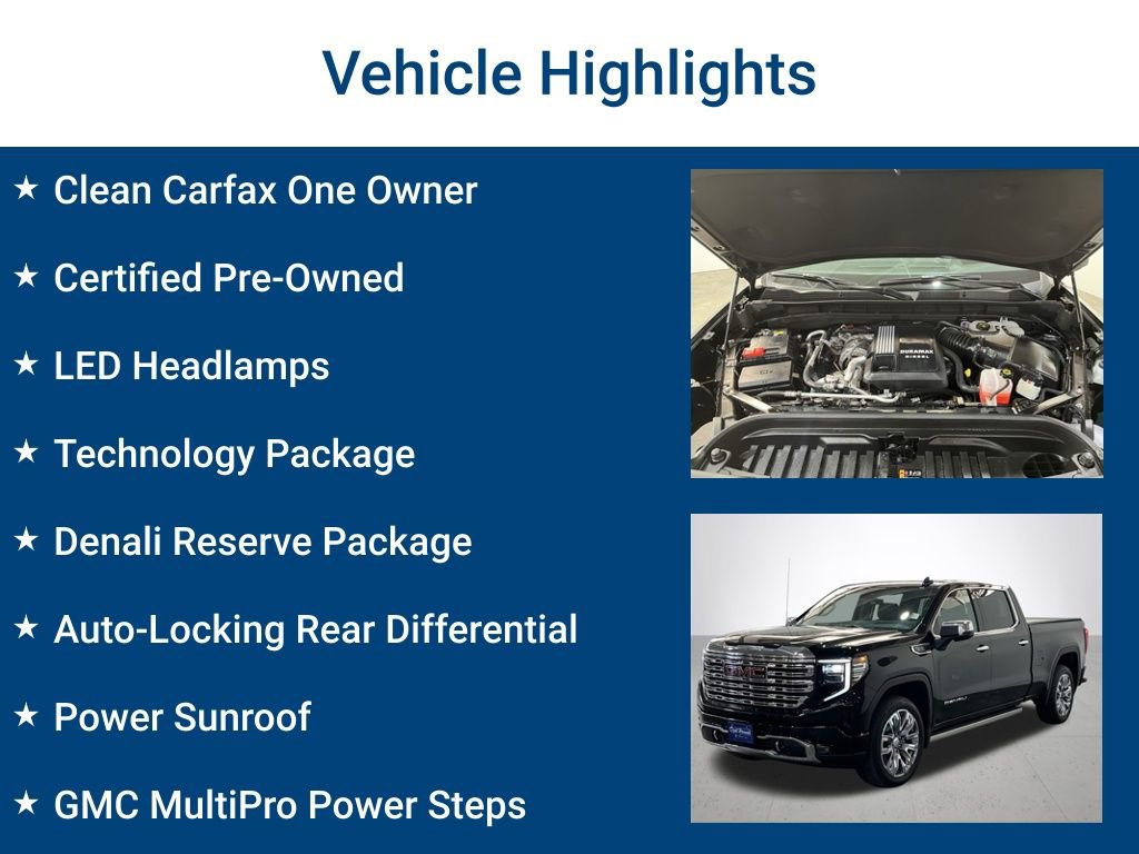 Certified 2023 GMC Sierra 1500 Denali w/ Denali Reserve Package AWD/4WD image 3