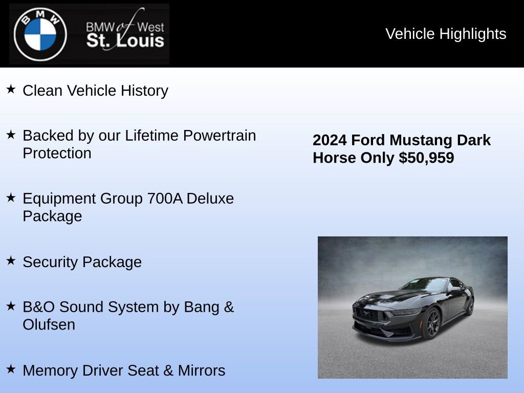 Used 2024 Ford Mustang Dark Horse image 8
