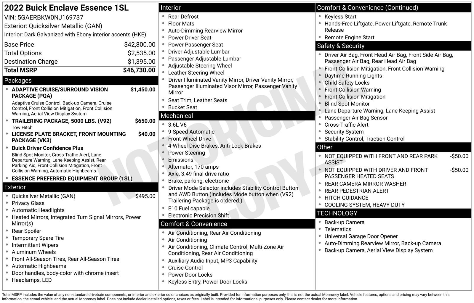 Used 2022 Buick Enclave Essence FWD image 11