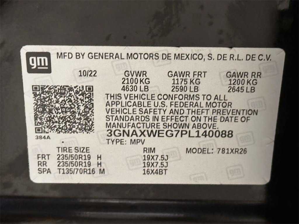 Used 2023 Chevrolet Equinox RS w/ RS Leather Package image 35