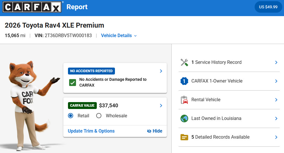 Used 2026 Toyota RAV4 XLE Premium FWD image 35