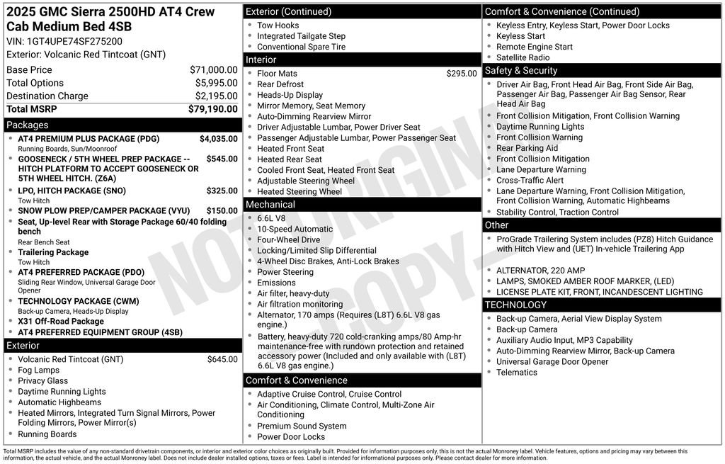 Certified 2025 GMC Sierra 2500 AT4 w/ AT4 Premium Plus Package AWD/4WD image 5