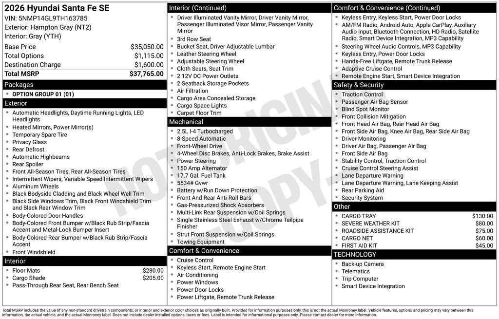 Used 2026 Hyundai Santa Fe SE image 32
