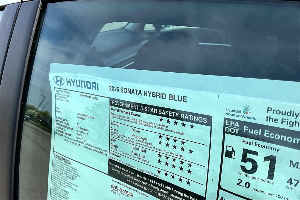 New 2026 Hyundai Sonata Blue FWD image 14