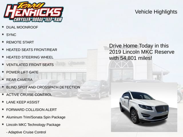 Used 2019 Lincoln MKC Reserve w/ MKC Technology Package AWD/4WD image 4