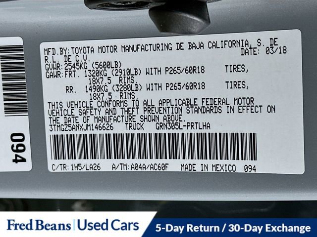 Used 2018 Toyota Tacoma Limited image 33