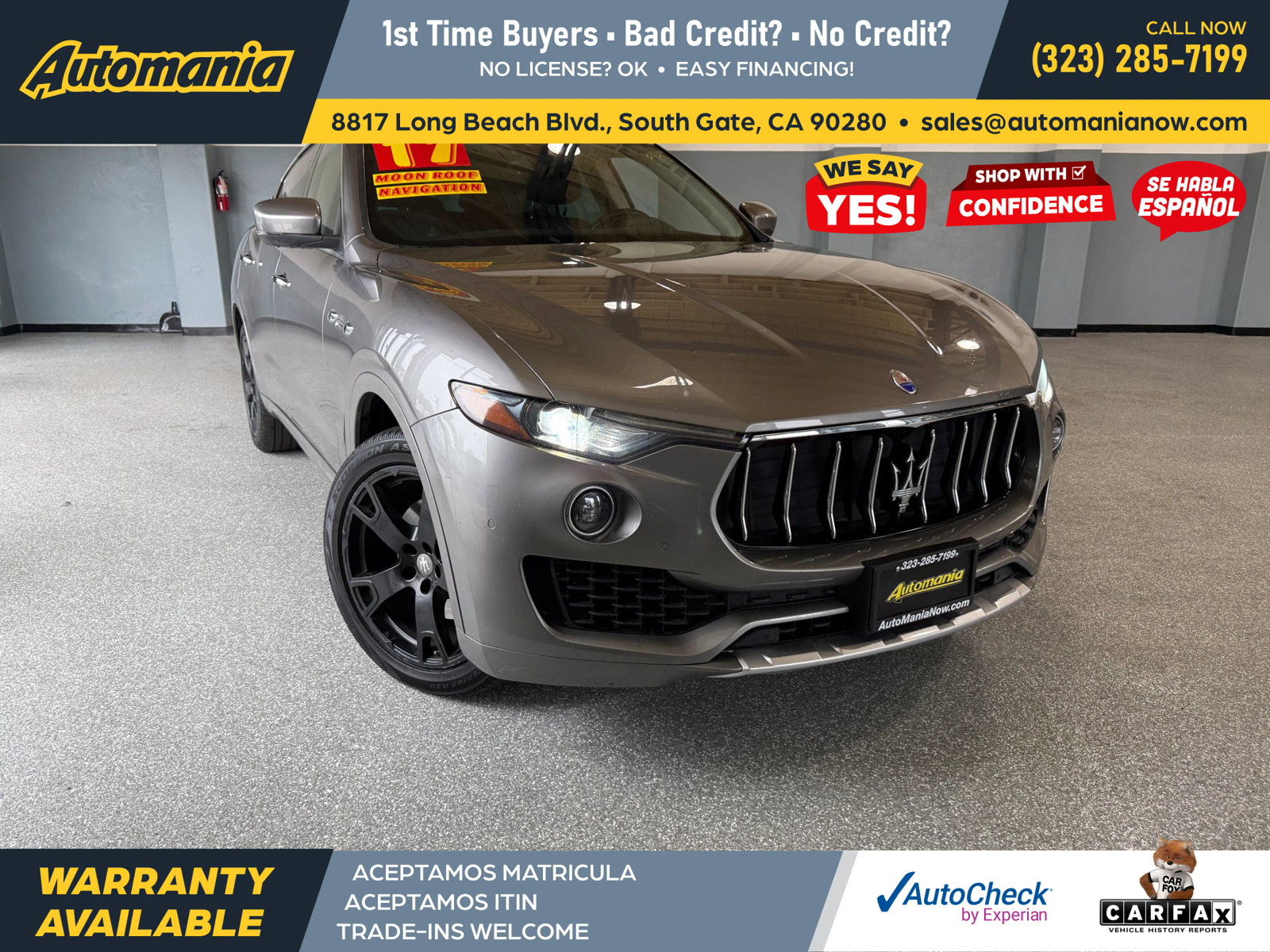 Used 2017 Maserati Levante w/ Luxury Package
