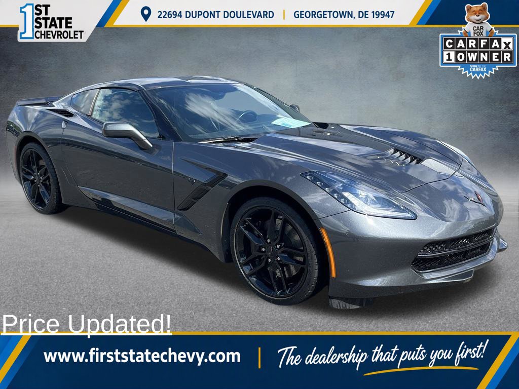 Used 2017 Chevrolet Corvette Stingray Coupe w/ Carbon Flash Badge Package RWD image 1