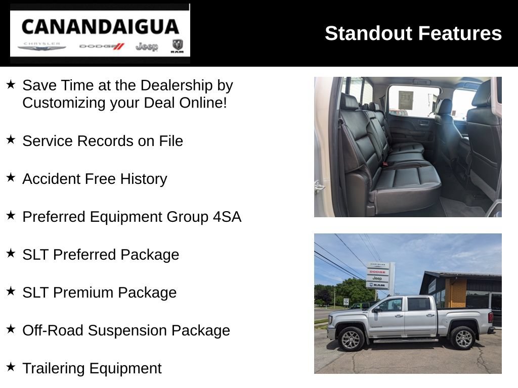 Used 2018 GMC Sierra 1500 SLT w/ SLT Premium Package AWD/4WD image 8