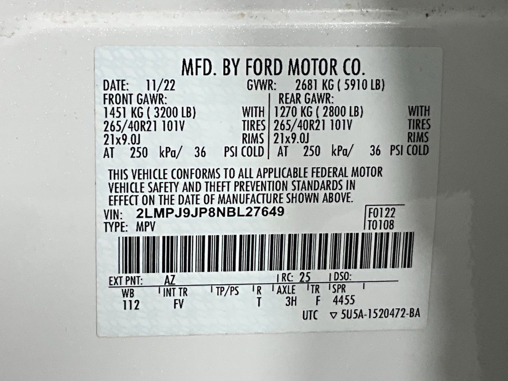 Used 2022 Lincoln Nautilus Black Label w/ Class II Trailer Tow Package image 30