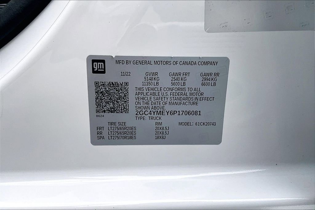 Used 2023 Chevrolet Silverado 2500 Custom w/ Custom Value Package AWD/4WD image 19