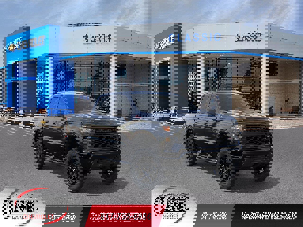 New 2026 Chevrolet Silverado 1500 Custom Trail Boss w/ Turbomax Blackout Package