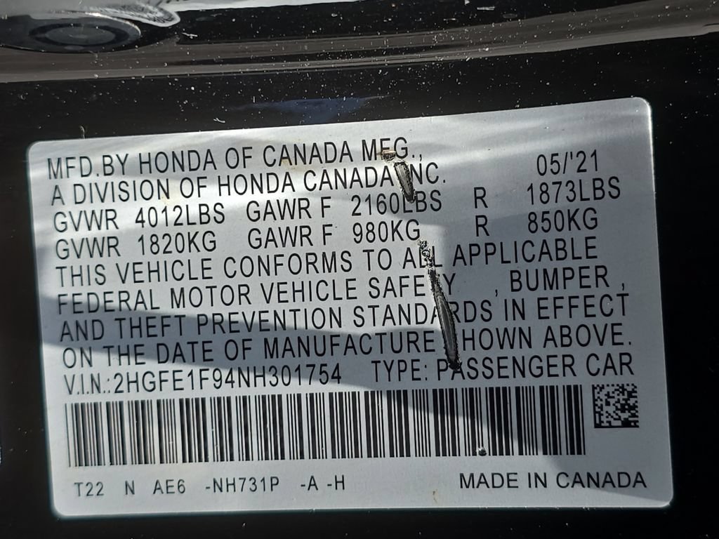 Used 2022 Honda Civic Touring image 28
