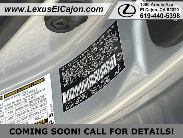 Used 2020 Lexus UX 250h F Sport w/ F Sport Premium Package AWD/4WD image 41