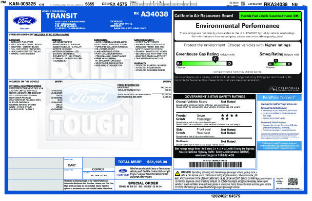Used 2024 Ford Transit 150 Low Roof RWD image 26